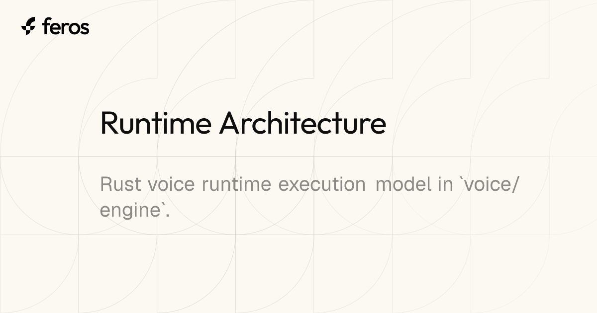 Tuntimo Building Runtime Architecture | feros